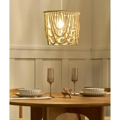 Kroonluchters-Leen Bakker VERUGAL - Kroonluchter - Lichtbruin - Rubberhout