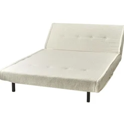 Beliani VESTFOLD - Slaapbank - Lichtbeige - Bouclé