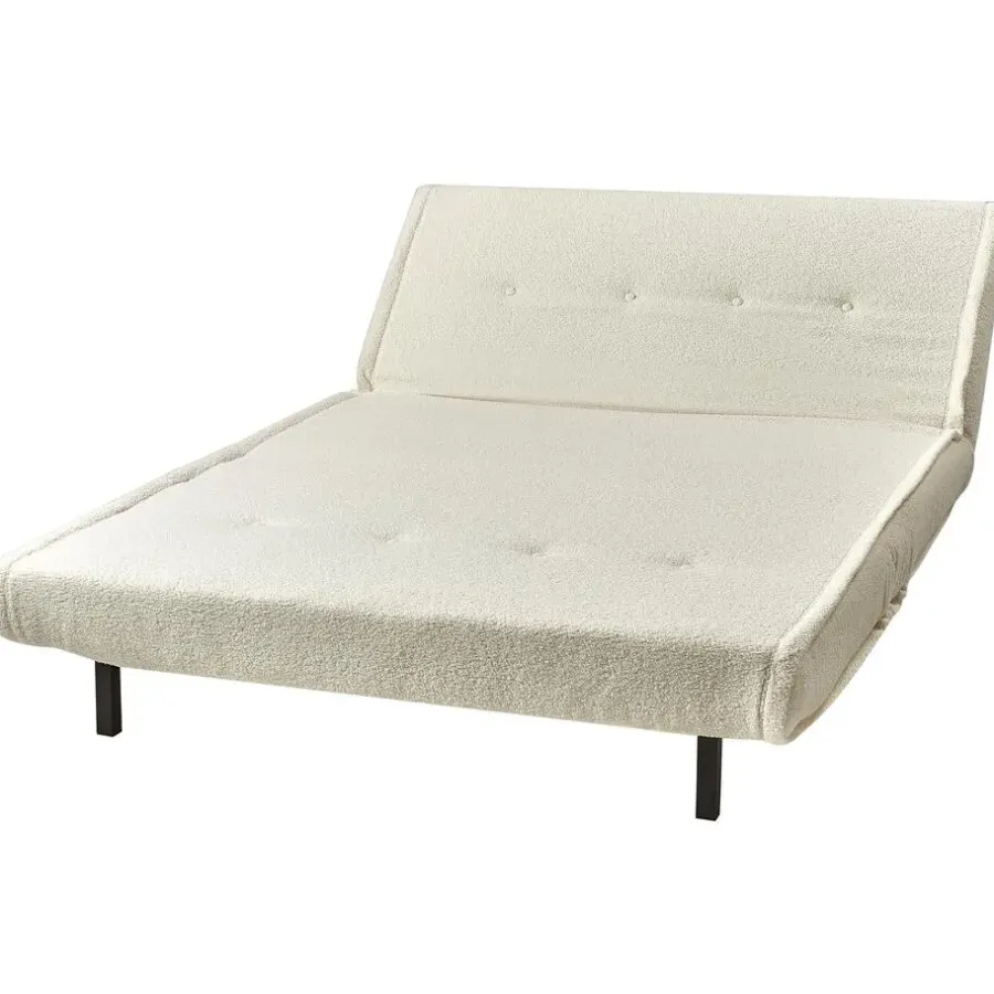 Beliani VESTFOLD - Slaapbank - Lichtbeige - Bouclé