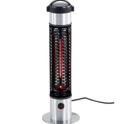 Beliani VEZUVIO - Terrasverwarmer - Zwart - Aluminium