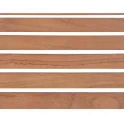 Beliani VIAREGGIO II - Tuintafel - Lichte houtkleur - 90 x 200 cm - Teakhout