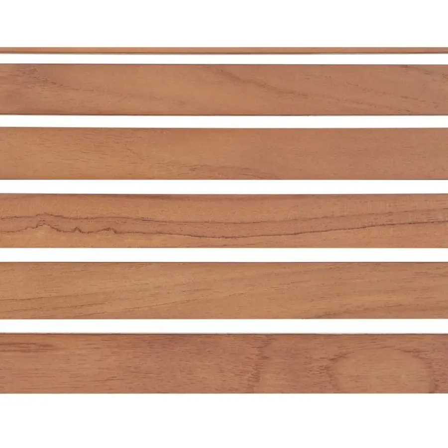 Beliani VIAREGGIO II - Tuintafel - Lichte houtkleur - 90 x 200 cm - Teakhout