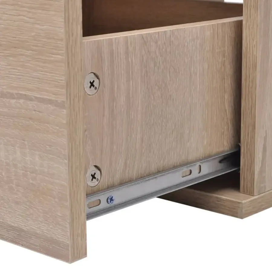 vidaXL - Badkamer Meubel - Beige - Bewerkt hout