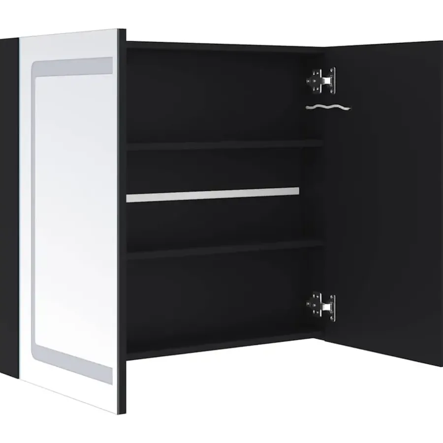 Spiegelkasten-vidaXL - Badkamerkast - Antraciet - MDF