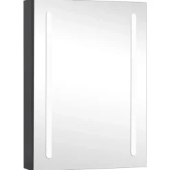 Spiegelkasten-vidaXL - Badkamerkast - Antraciet - MDF