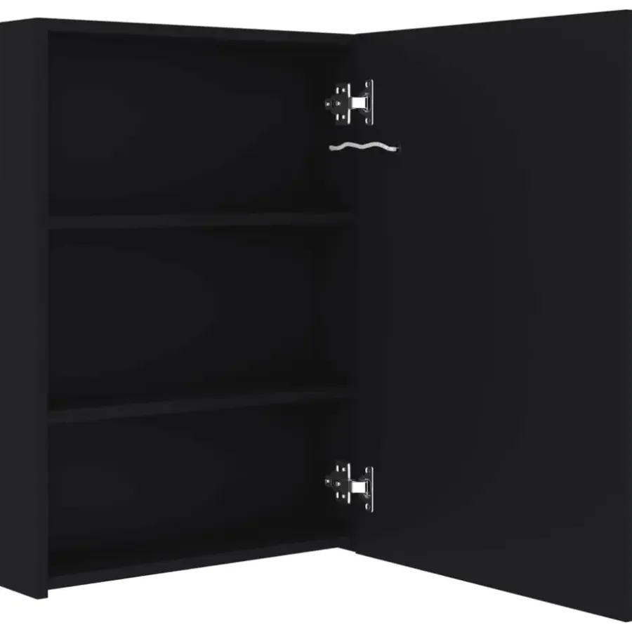 Spiegelkasten-vidaXL - Badkamerkast - Antraciet - MDF
