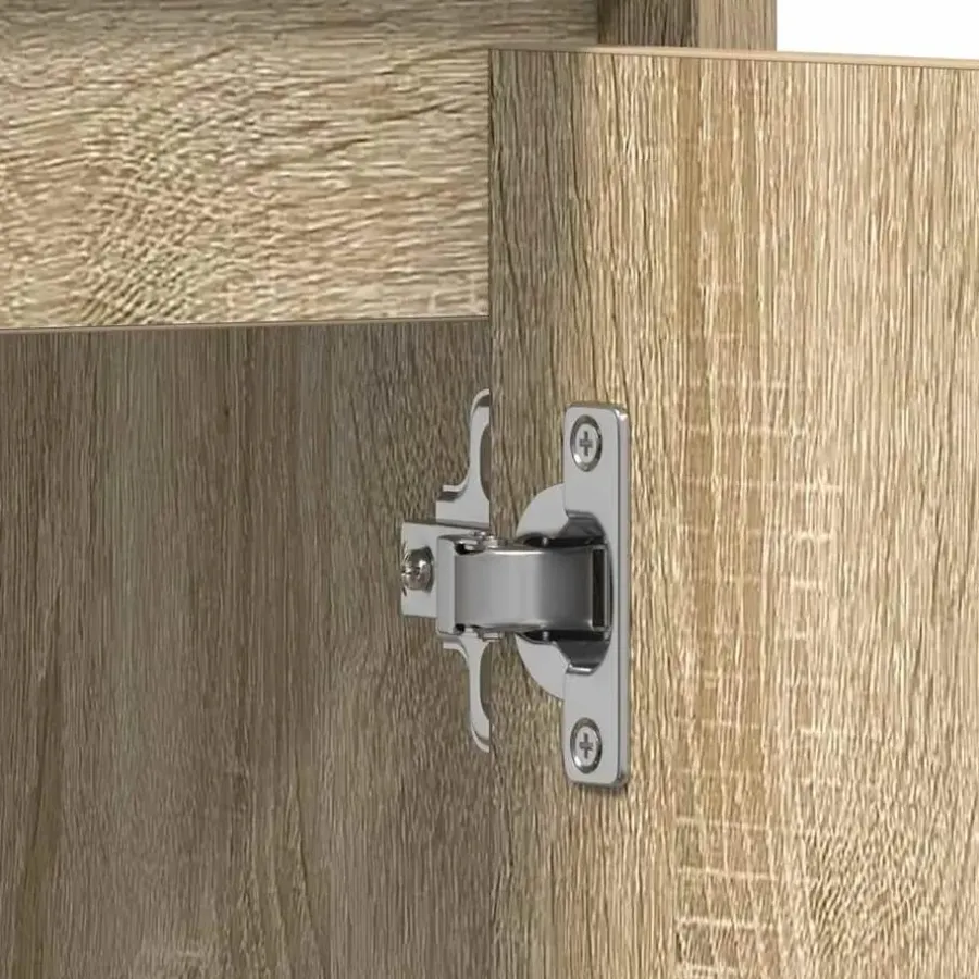 Wastafelkasten-vidaXL - Badkamerkast - Bruin - Bewerkt hout