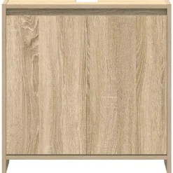 Wastafelkasten-vidaXL - Badkamerkast - Bruin - Bewerkt hout