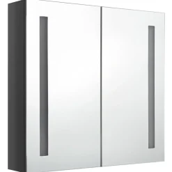 vidaXL - Badkamerkast - Grijs - MDF - 62 x 14 x 60 cm