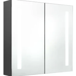 vidaXL - Badkamerkast - Grijs - MDF - 62 x 14 x 60 cm