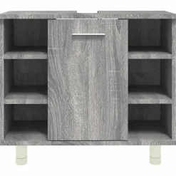 vidaXL - Badkamerkast - Grijs - Bewerkt hout