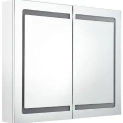 vidaXL - Badkamerkast - Wit - MDF