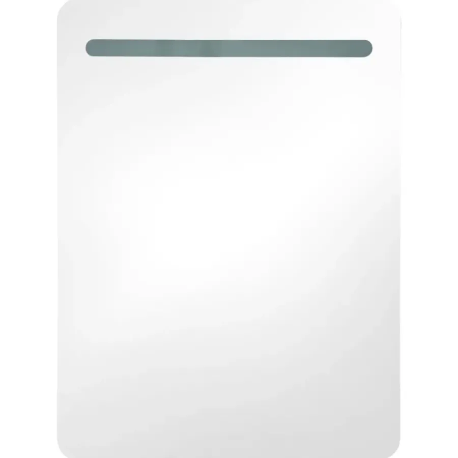 Spiegelkasten-vidaXL - Badkamerkast - Wit - MDF