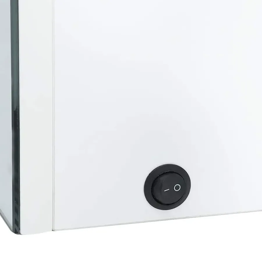 Spiegelkasten-vidaXL - Badkamerkast - Wit - MDF - 89 x 14 x 62 cm