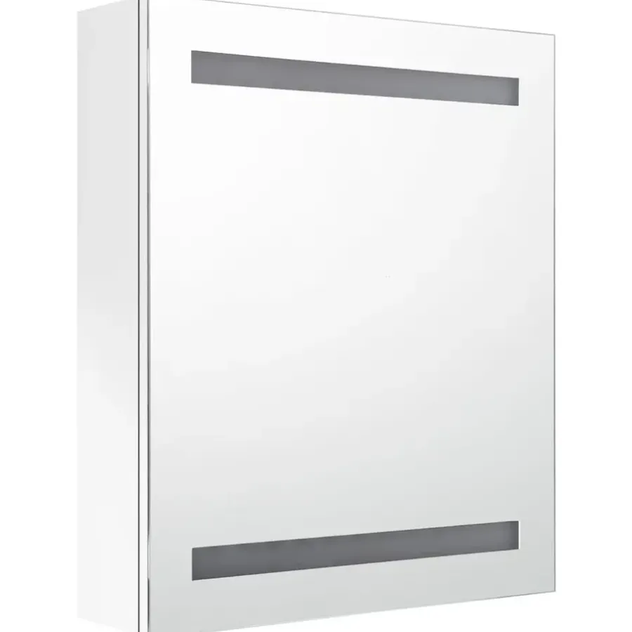 Spiegelkasten-vidaXL - Badkamerkast - Wit - MDF