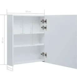 vidaXL - Badkamerkast - Wit - MDF
