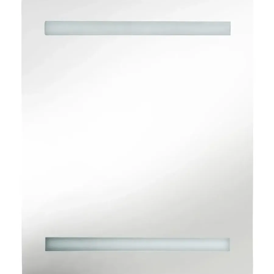 Spiegelkasten-vidaXL - Badkamerkast - Zwart - MDF