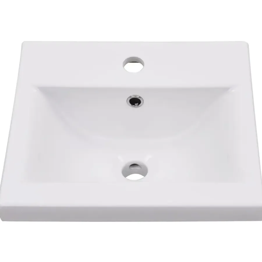 vidaXL - Badkamermeubelset - Wit - Bewerkt hout - 41 x 38.5 x 46 cm