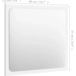 vidaXL - Badkamermeubelset - Wit - Bewerkt hout - 41 x 38.5 x 46 cm
