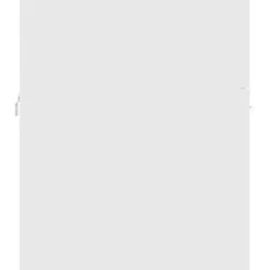 vidaXL - Badkamermeubelset - Wit - Bewerkt hout - 41 x 38.5 x 46 cm