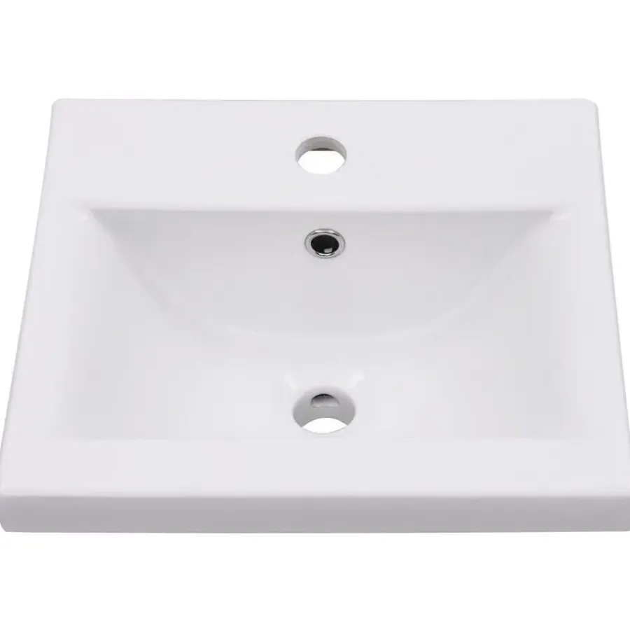 Badmeubelsets-vidaXL - Badkamermeubelset - Wit - Bewerkt hout - 41 x 38.5 x 46 cm