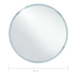 vidaXL - Badkamerspiegel - Zilver - Aluminium - 60 cm
