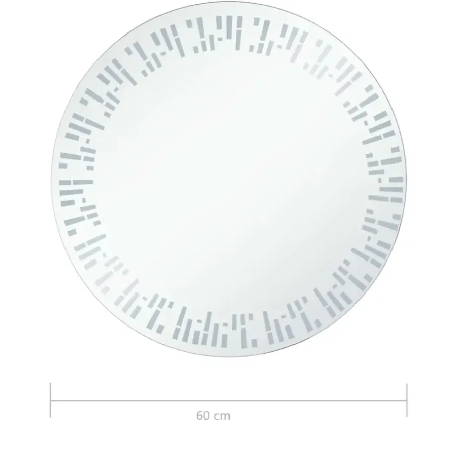 vidaXL - Badkamerspiegel - Zilver - Aluminium - 60 cm