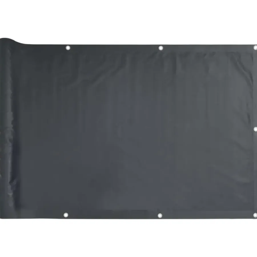 vidaXL - Balkonscherm - Antraciet - 90 x 500 cm