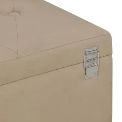 Bankjes-vidaXL - Bank - Beige - Stof