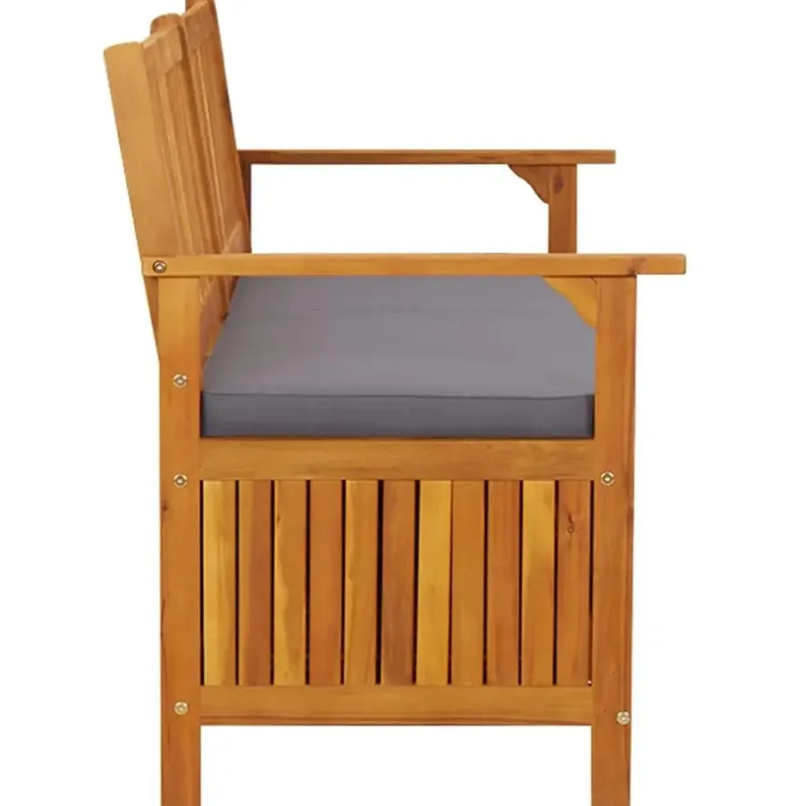 Tuinbanken-vidaXL - Bank - Grijs - Hout - 148 x 62 x 84 cm