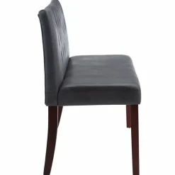 Bankjes-vidaXL - Bank - Grijs - Suède - 148.5 cm