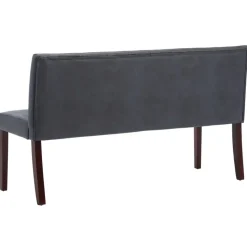 Bankjes-vidaXL - Bank - Grijs - Suède - 148.5 cm