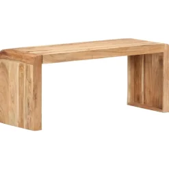 vidaXL - Bankje - Bruin - Acaciahout - 110 x 38 x 46 cm