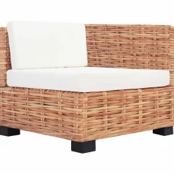 Loungesets-vidaXL - Bankset - Bruin - Rattan