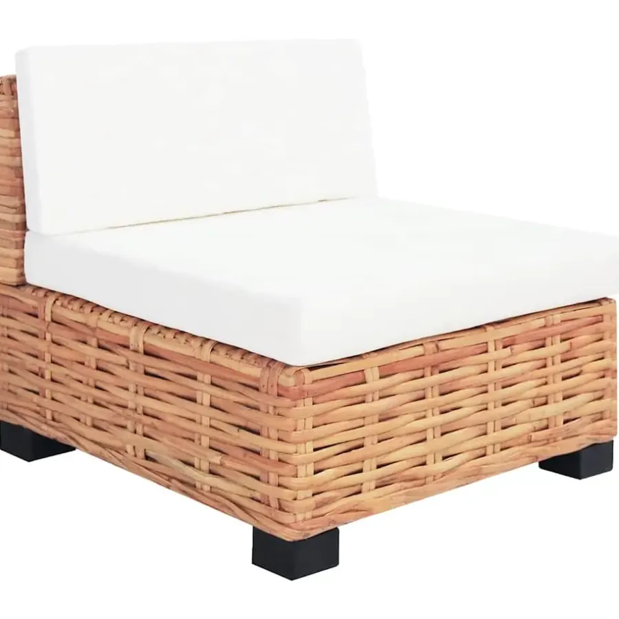 Loungesets-vidaXL - Bankset - Bruin - Rattan