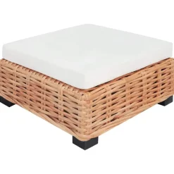 Loungesets-vidaXL - Bankset - Bruin - Rattan