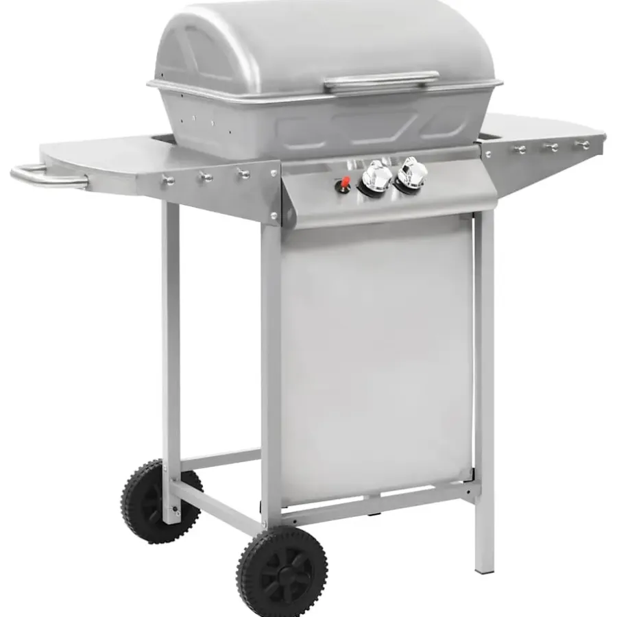 vidaXL - Barbecue - Zilver - Roestvrij staal