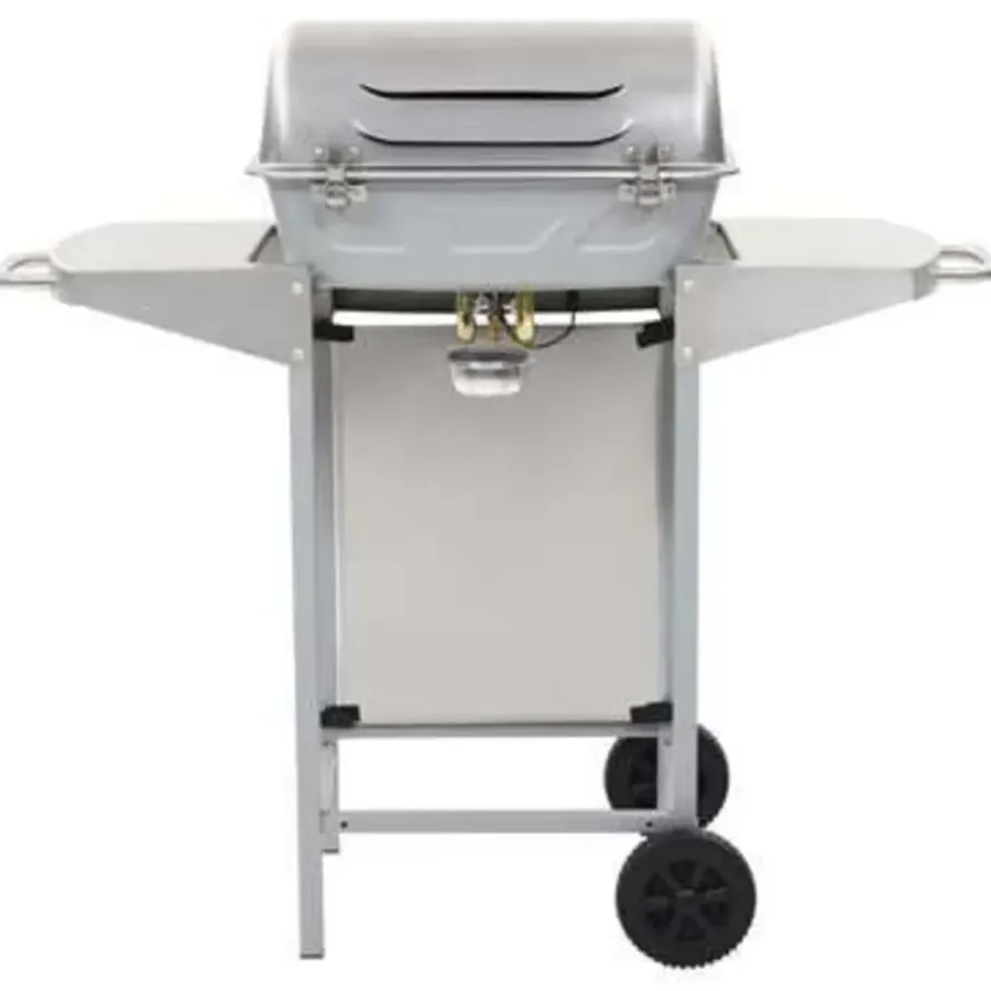 vidaXL - Barbecue - Zilver - Roestvrij staal