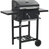 vidaXL - Barbecue - Zwart - Staal