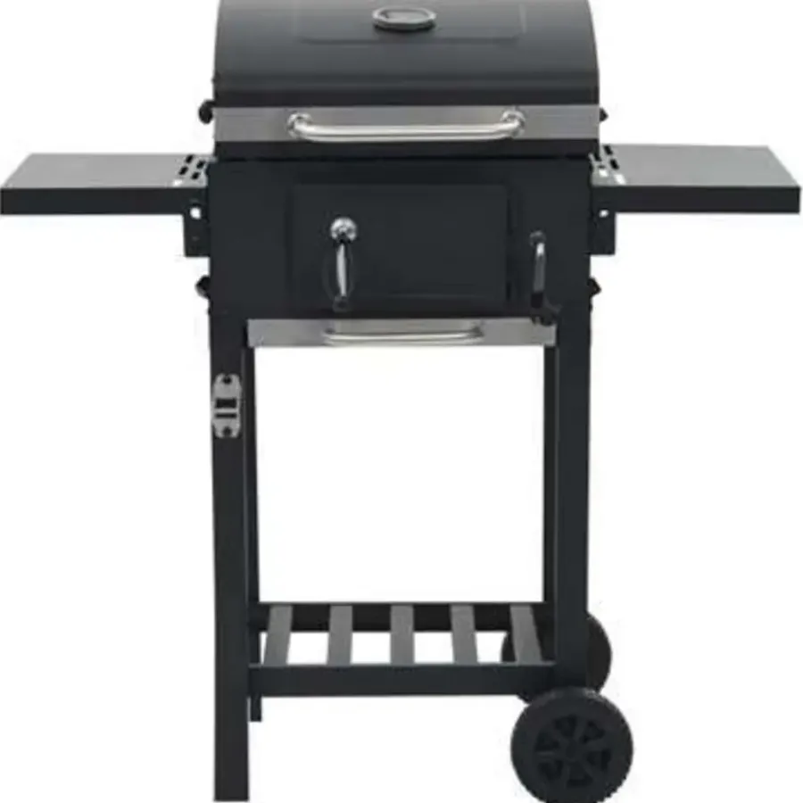 vidaXL - Barbecue - Zwart - Staal