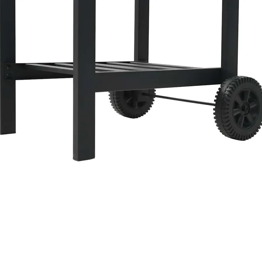 vidaXL - Barbecue - Zwart - Staal
