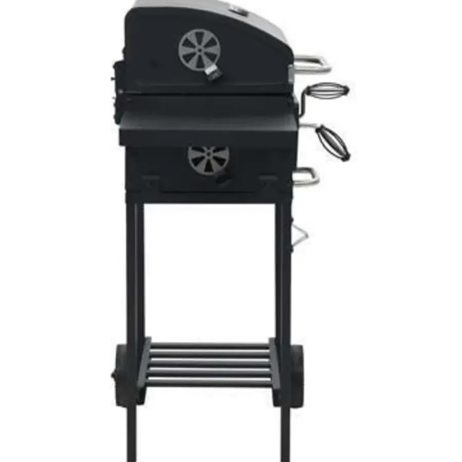 vidaXL - Barbecue - Zwart - Staal