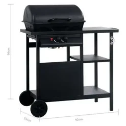 Barbecues En Accessoires-vidaXL - Barbecue - Zwart - Staal