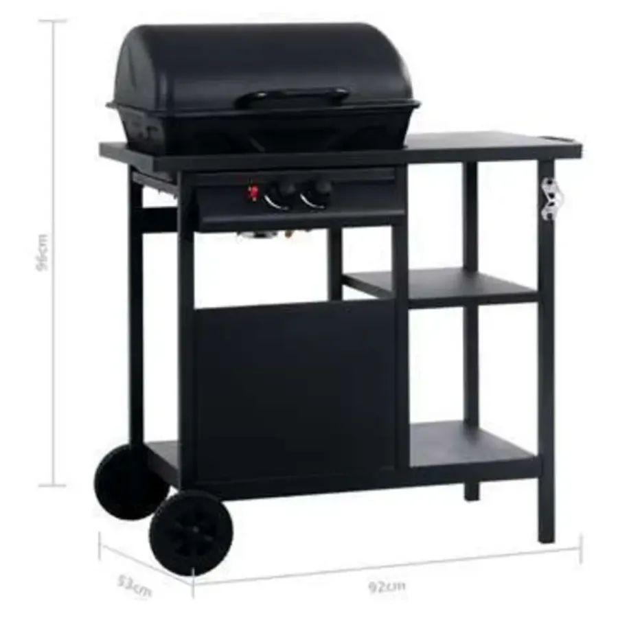 Barbecues En Accessoires-vidaXL - Barbecue - Zwart - Staal