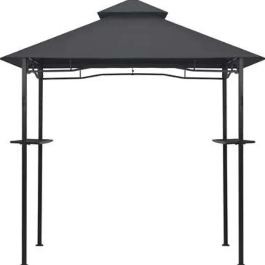 vidaXL - Barbecue Paviljoen - Antraciet - Staal