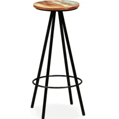 Barkrukken-vidaXL - Barkruk - Bruin - Hout - 2 stuks