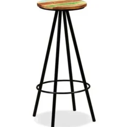 Barkrukken-vidaXL - Barkruk - Bruin - Hout - 2 stuks