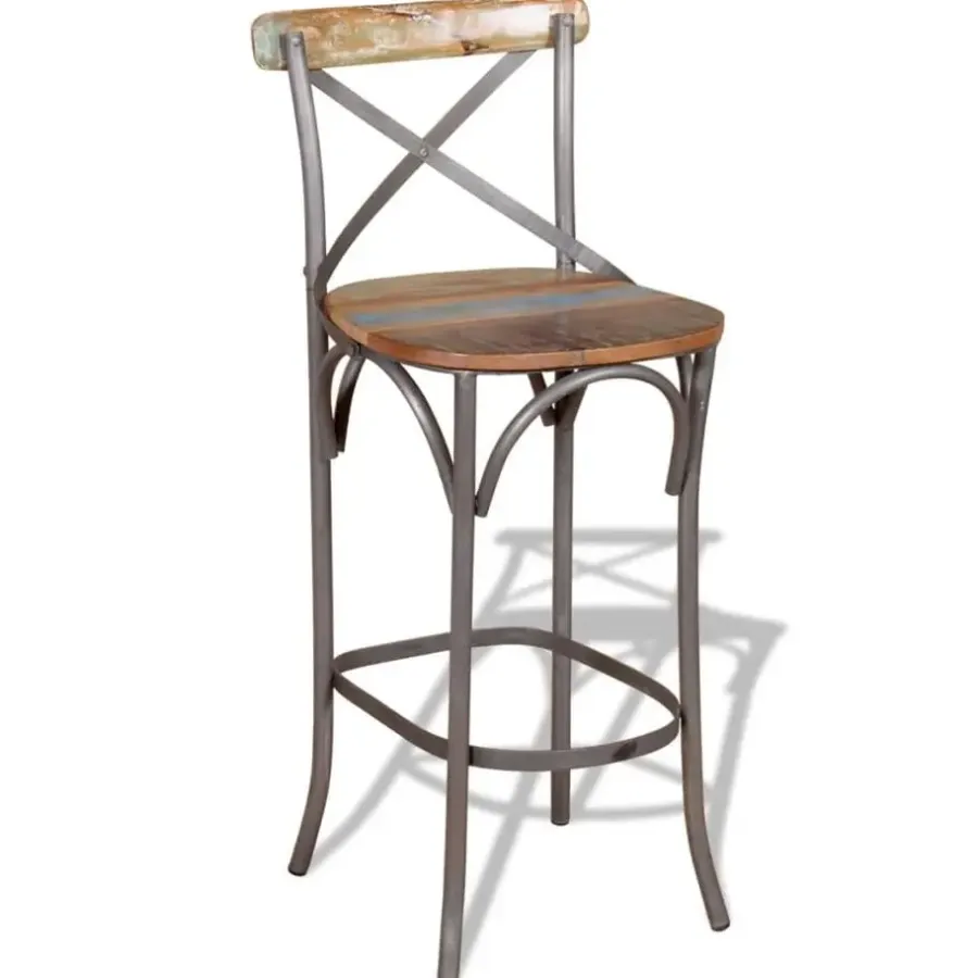 Barkrukken-vidaXL - Barkruk - Multikleur - Hout