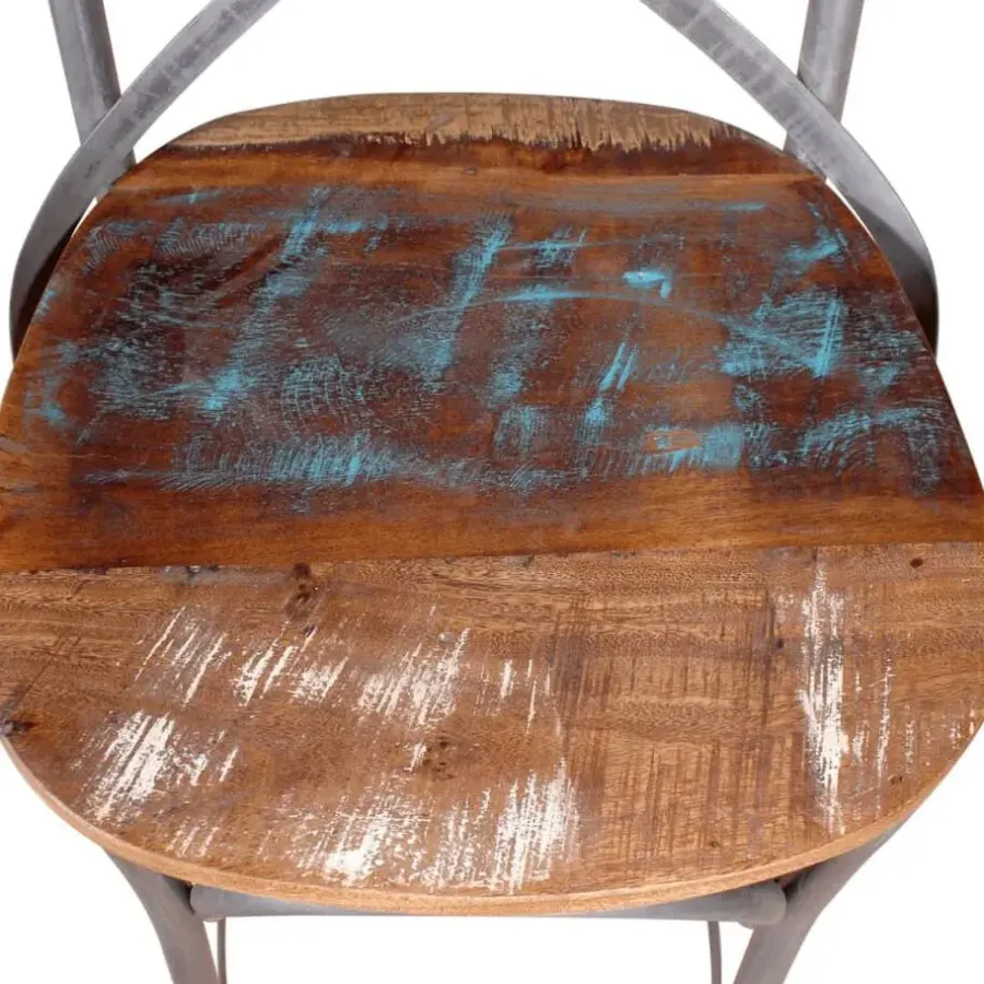 Barkrukken-vidaXL - Barkruk - Multikleur - Hout