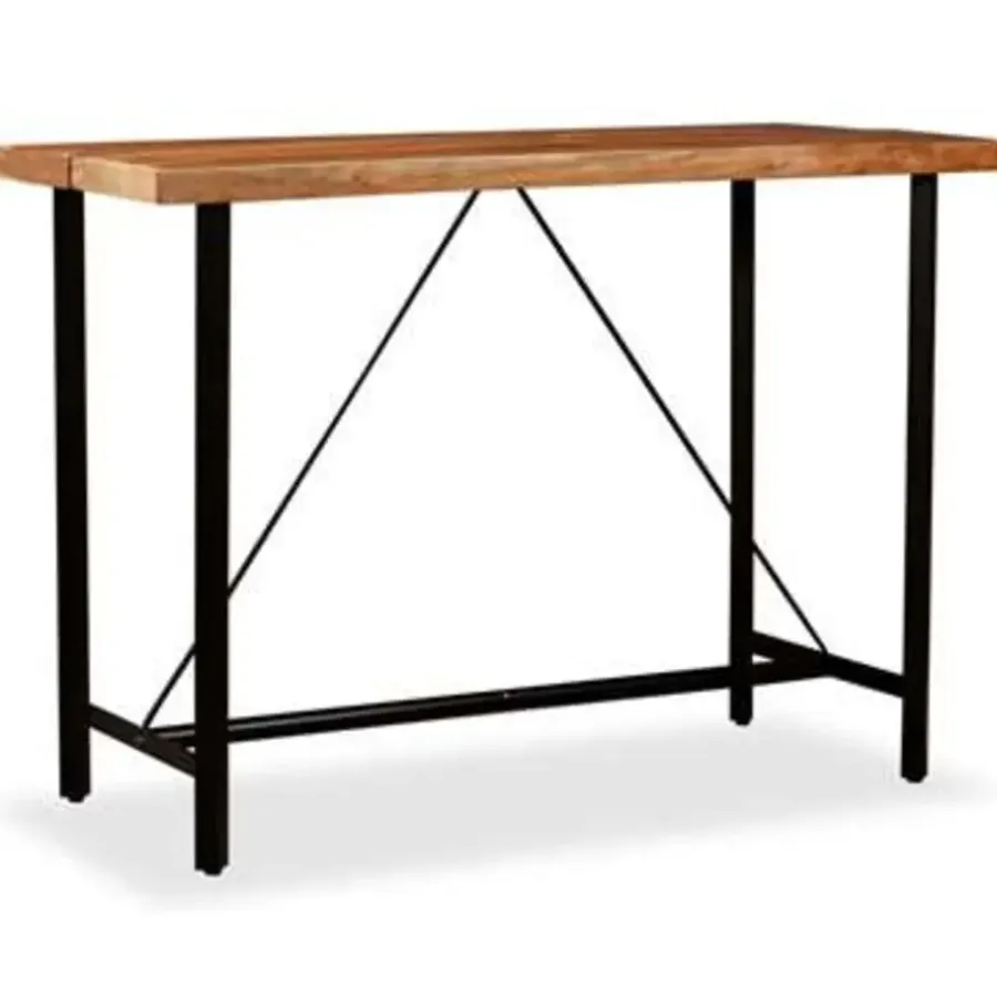 Bartafels-vidaXL - Bartafel - Bruin - Hout - 150 x 70 x 107 cm
